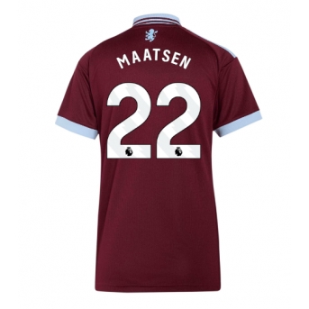 Aston Villa Ian Maatsen #22 Maglia Gara Casa Repliche 2026-27 Donna Maniche Corte